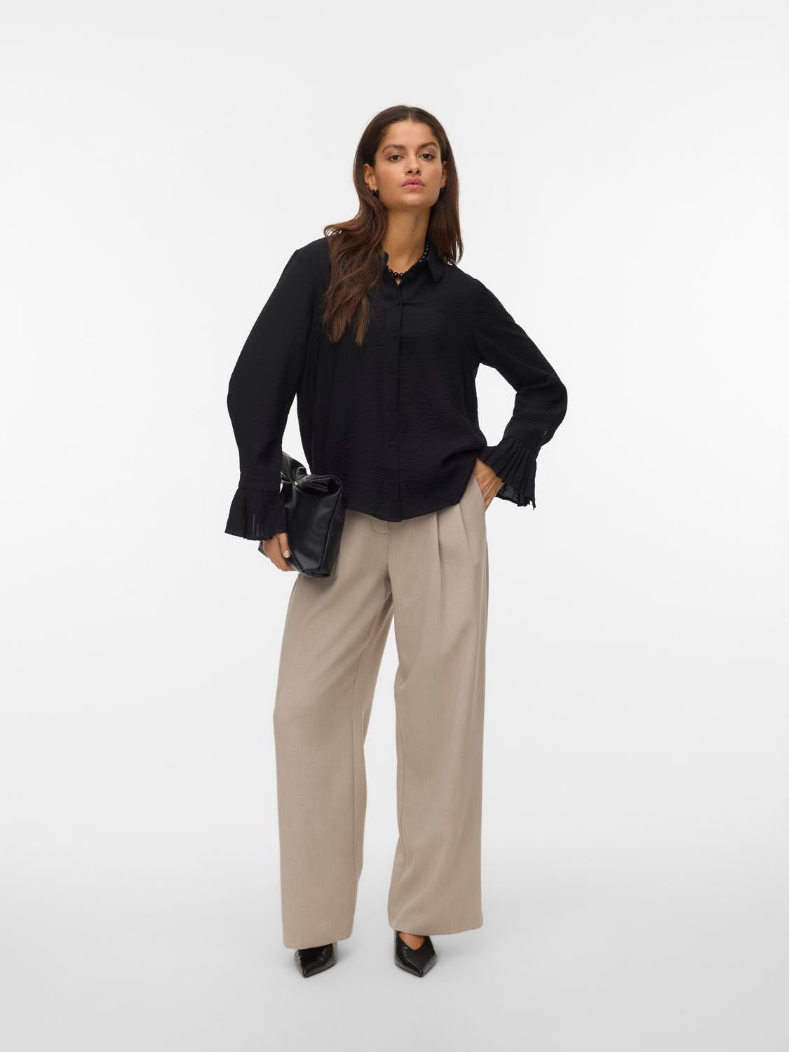 VMPLISSI Shirt - Black - VERO MODA & VILA Bergvik